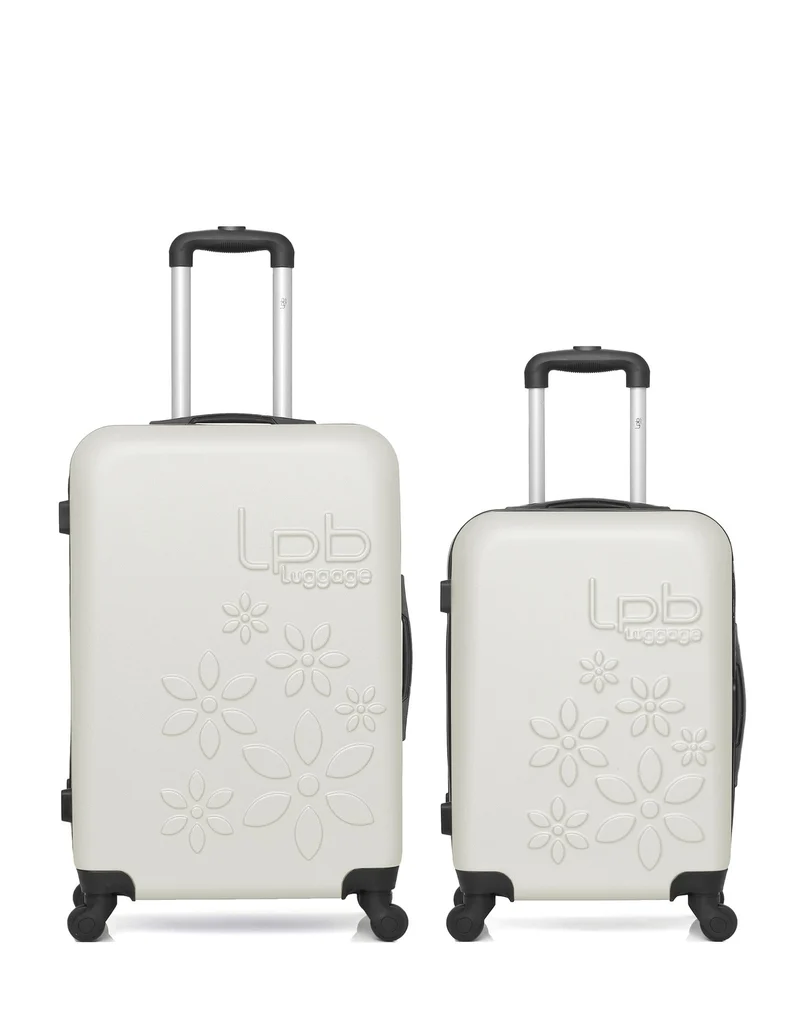 LPB LUGGAGE - 2er-Pack – Mittelgroßer Koffer und Handgepäck ELEONOR