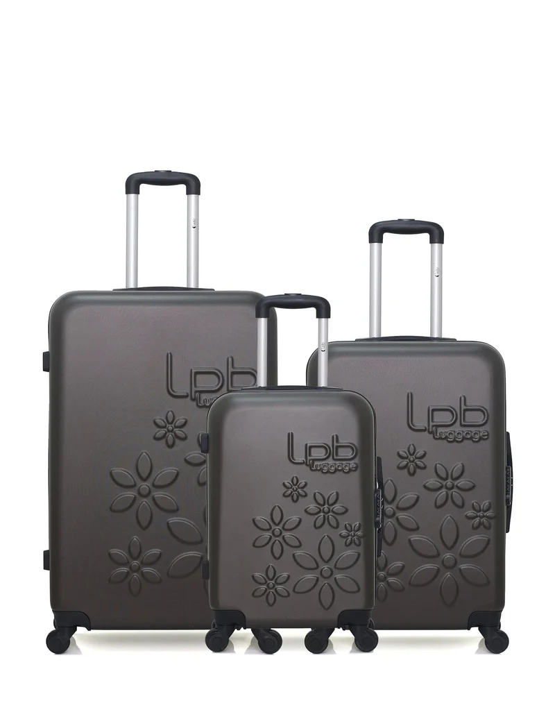 LPB LUGGAGE - 3er-Pack – Großer Koffer, mittelgroßer Koffer und Handgepäck ELEONOR