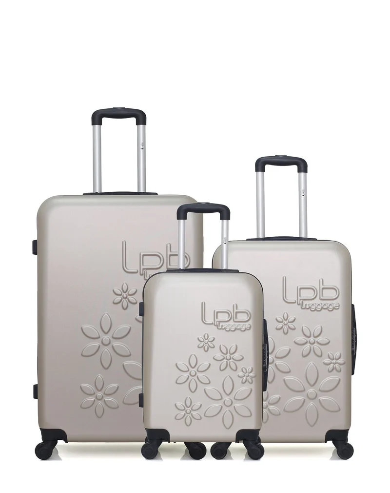 LPB LUGGAGE - 3er-Pack – Großer Koffer, mittelgroßer Koffer und Handgepäck ELEONOR