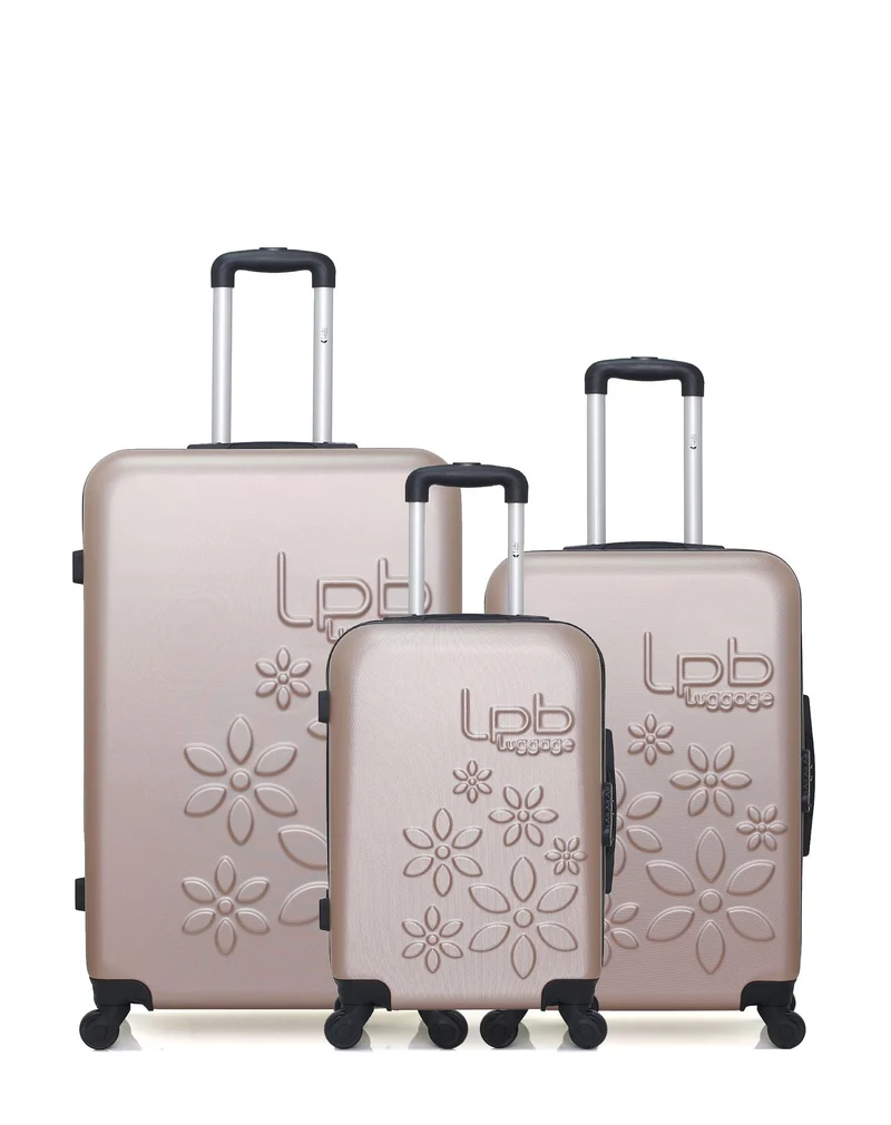 LPB LUGGAGE - 3er-Pack – Großer Koffer, mittelgroßer Koffer und Handgepäck ELEONOR