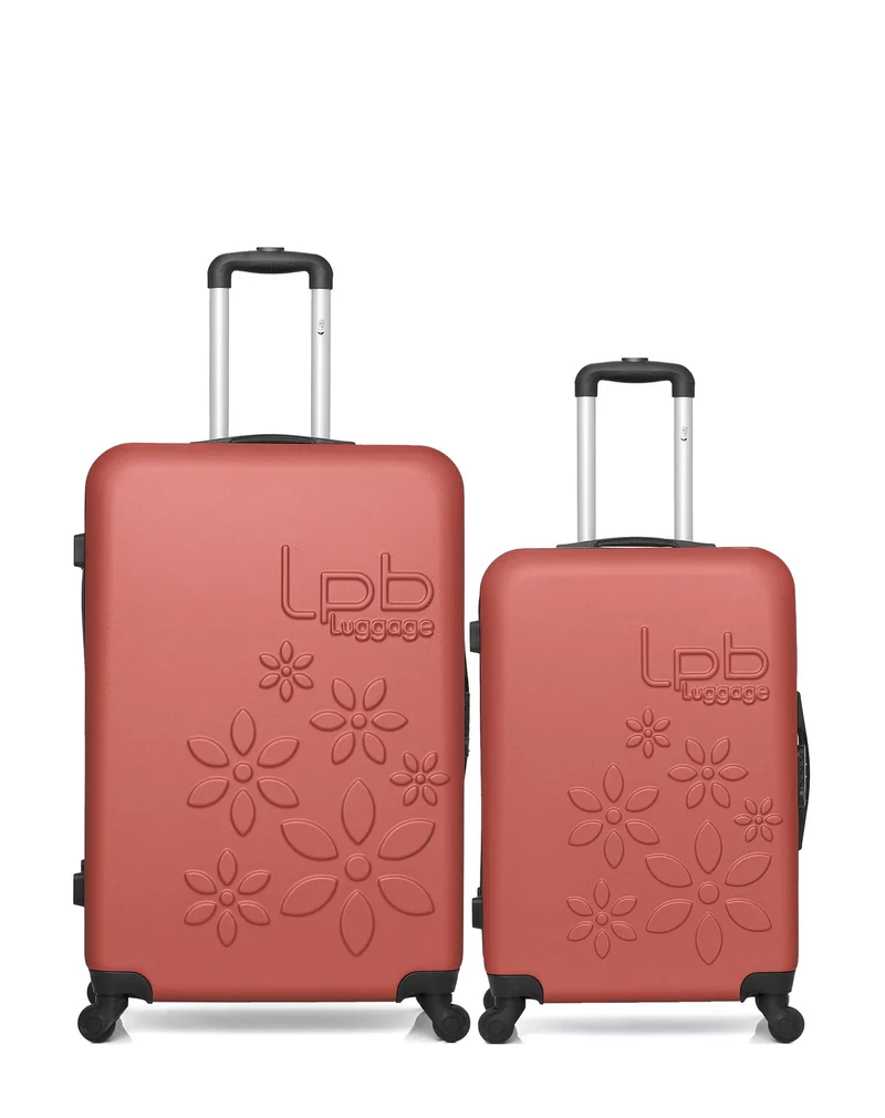 LPB LUGGAGE - 2er-Pack - Großer und mittelgroßer Koffer ELEONOR