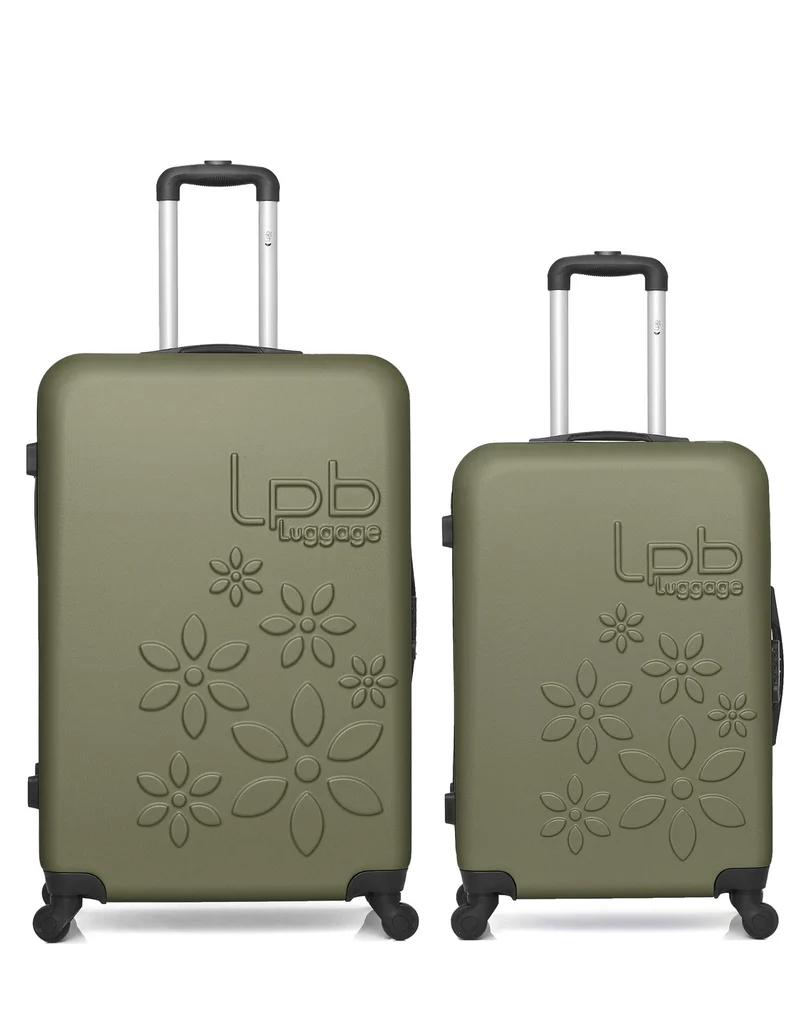 LPB LUGGAGE - 2er-Pack - Großer und mittelgroßer Koffer ELEONOR