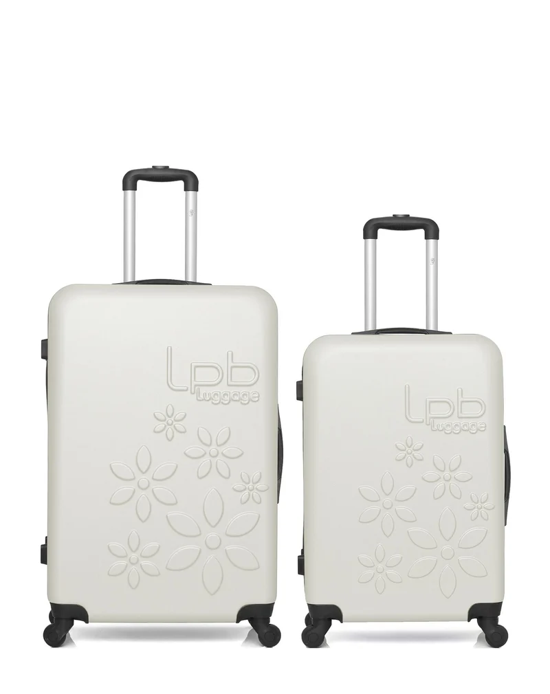 LPB LUGGAGE - 2er-Pack - Großer und mittelgroßer Koffer ELEONOR