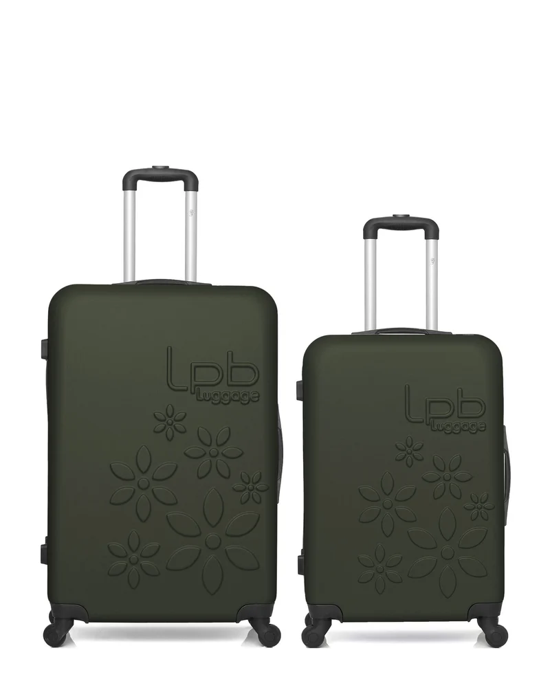 LPB LUGGAGE - 2er-Pack - Großer und mittelgroßer Koffer ELEONOR
