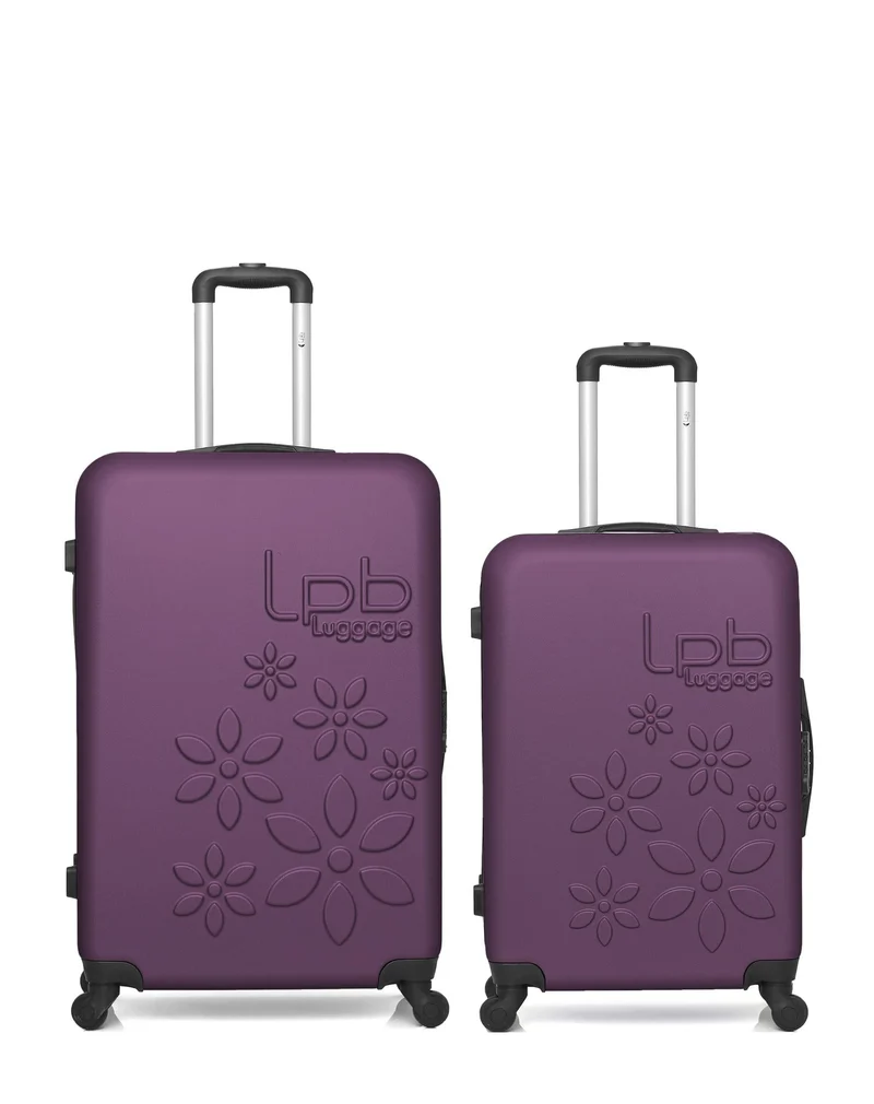 LPB LUGGAGE - 2er-Pack - Großer und mittelgroßer Koffer ELEONOR