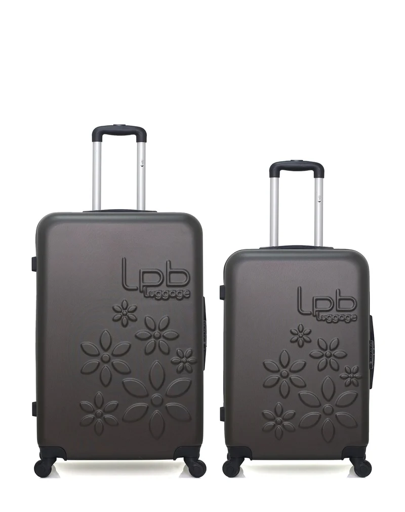LPB LUGGAGE - 2er-Pack - Großer und mittelgroßer Koffer ELEONOR