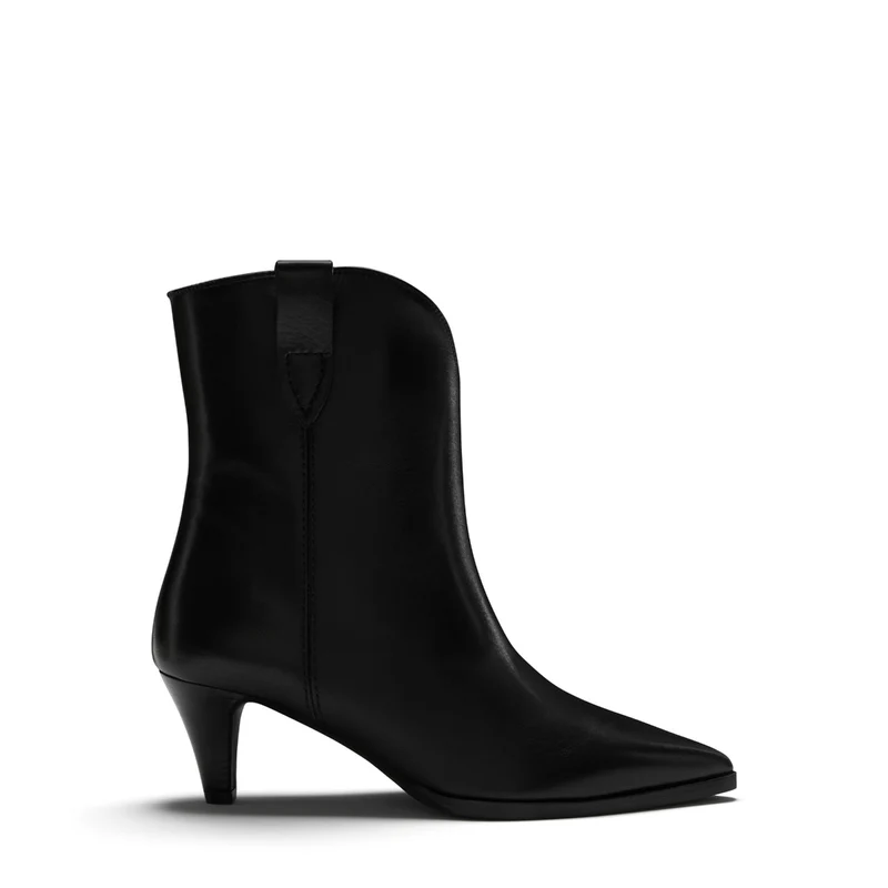 Isabel Bernard Vendôme Louane Schwarz Kalbsleder Stiefel IB53009-001-37
