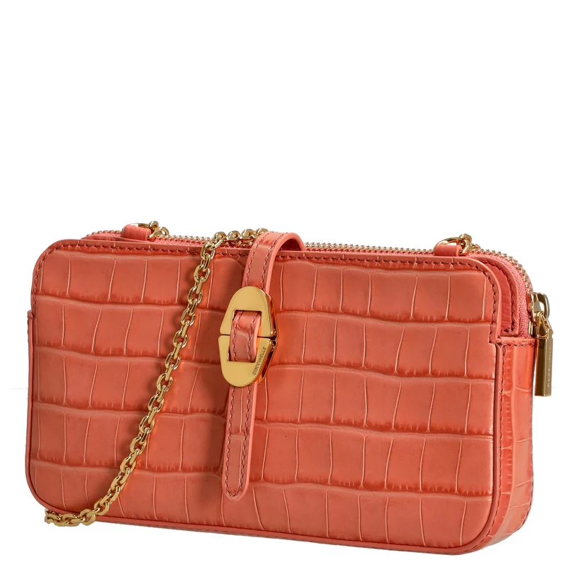 Coccinelle Mini Bag Croco Soft - Umhängetasche 20 cm (geranium)