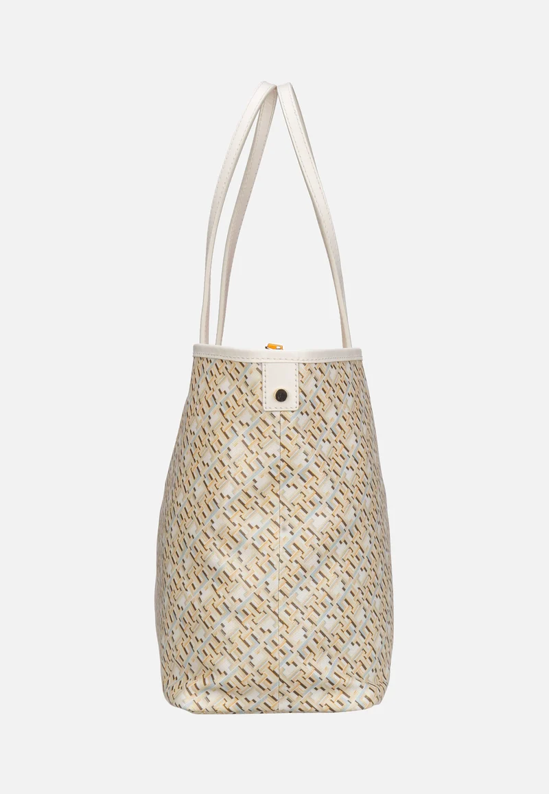 TH Monoplay Leather Tote SP24 Neutral - Shopper