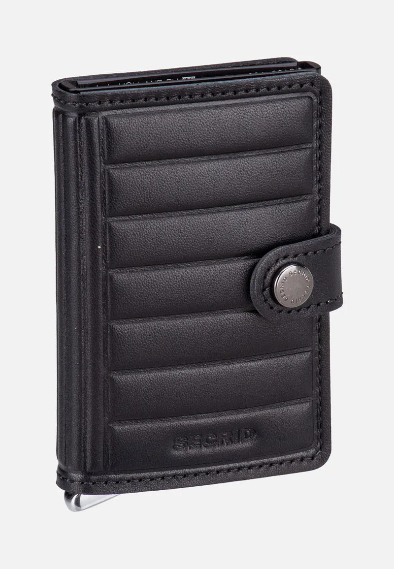 Premium Miniwallet+ Emboss Lin Black - Portemonnaie