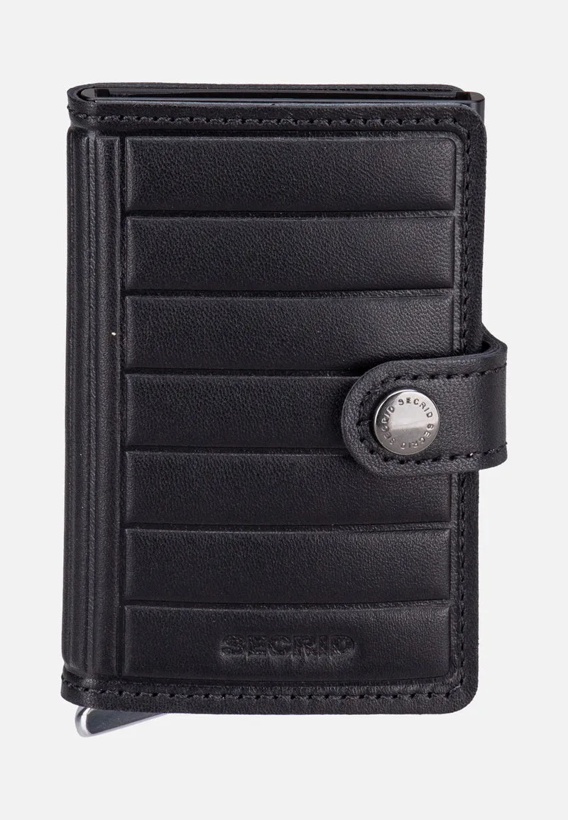 Premium Miniwallet+ Emboss Lin Black - Portemonnaie