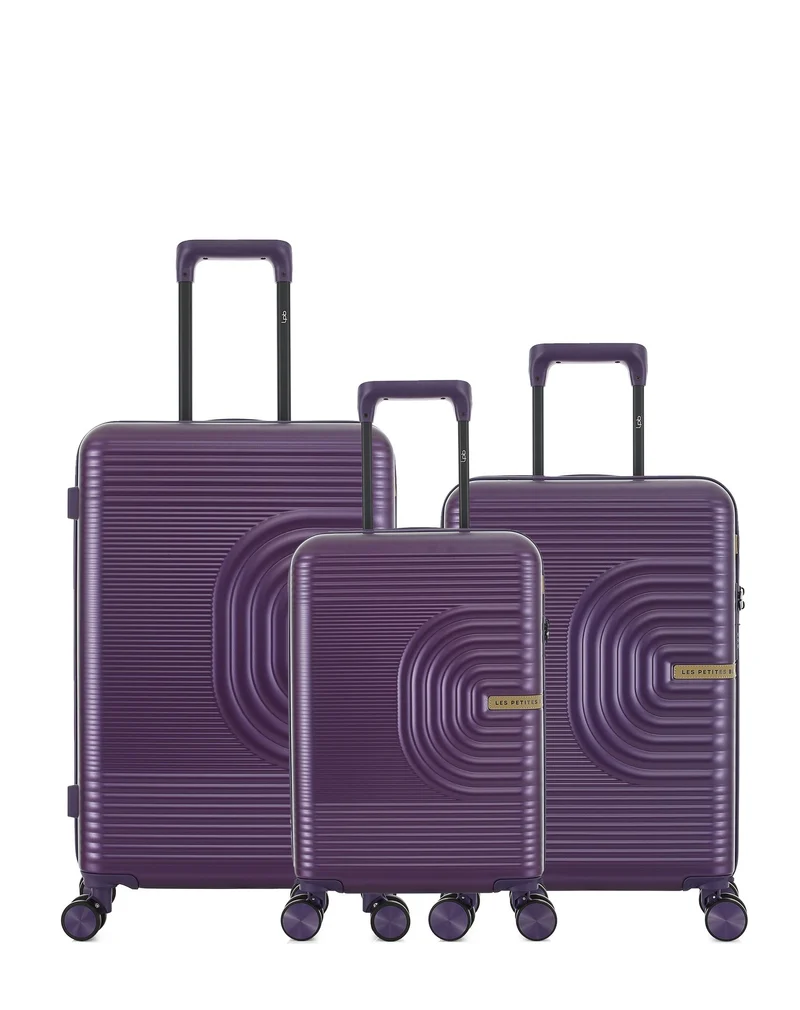 3er-Pack Hartschalenkoffer: Mittelgroßer Koffer, Handgepäck und Handgepäck XS CELIA
