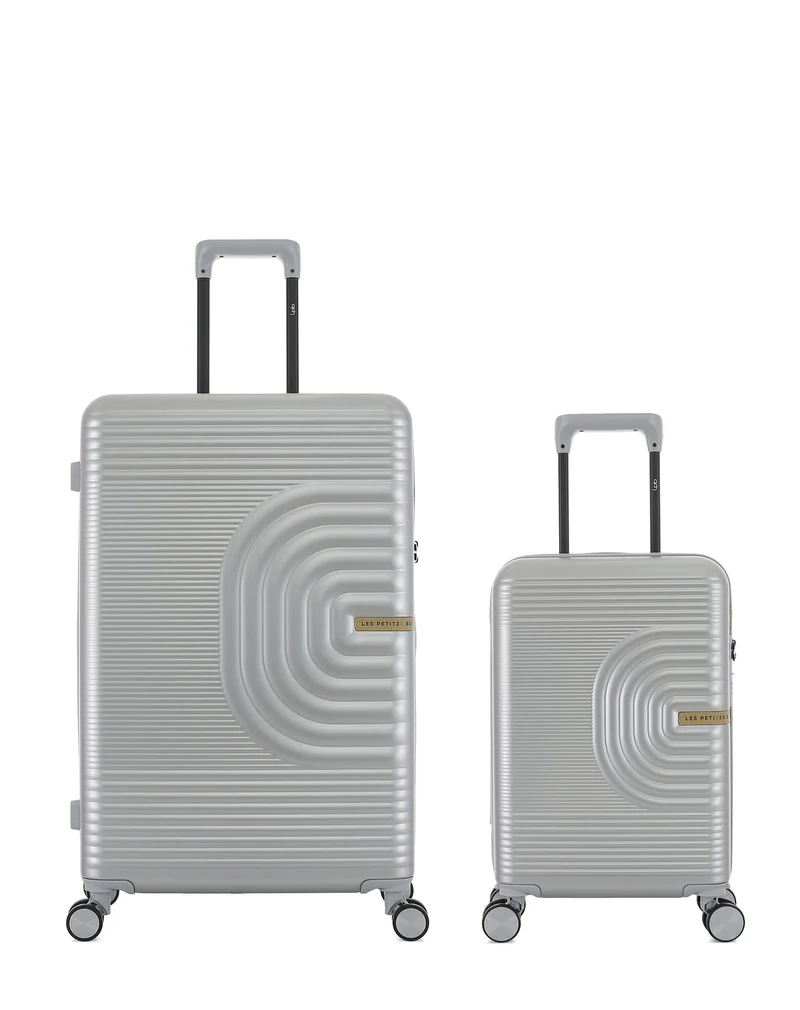 2er-Pack Hartschalenkoffer: Großer Koffer und Handgepäck XS CELIA
