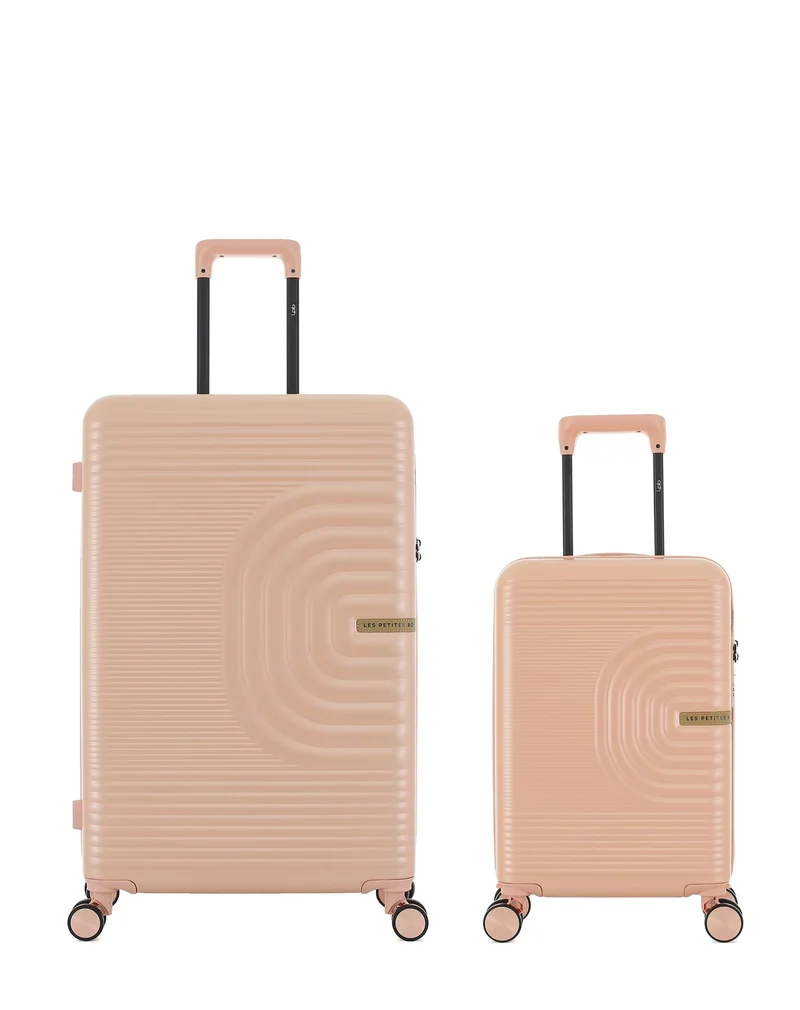 2er-Pack Hartschalenkoffer: Großer Koffer und Handgepäck XS CELIA