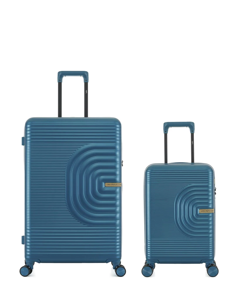 2er-Pack Hartschalenkoffer: Großer Koffer und Handgepäck XS CELIA