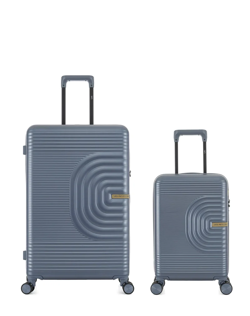 2er-Pack Hartschalenkoffer: Großer Koffer und Handgepäck XS CELIA