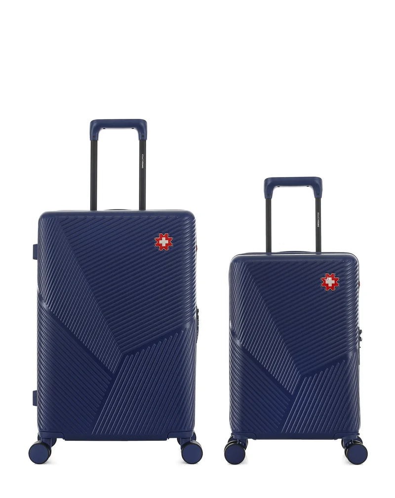 2er-Pack Hartschalenkoffer: Mittelgroßer Koffer und Handgepäck XS FRIBOURG