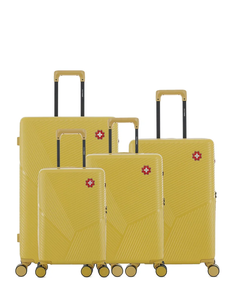 4er-Pack Hartschalenkoffer: Großer Koffer, mittelgroßer Koffer, Handgepäck und Handgepäck XS FRIBOURG