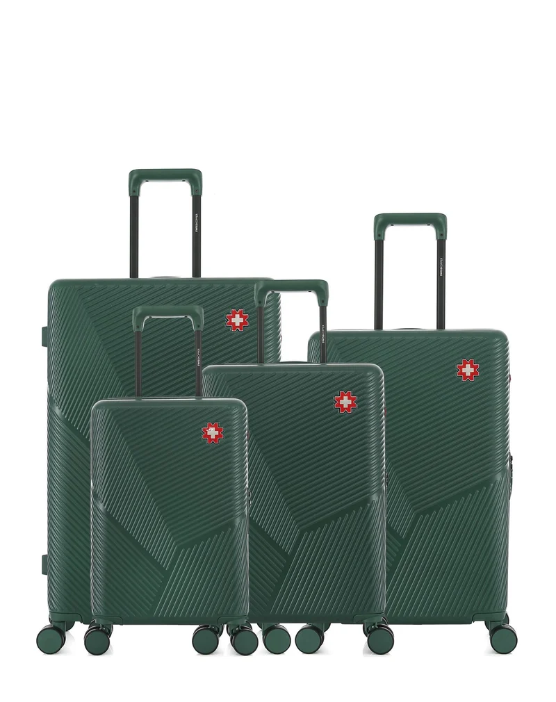 4er-Pack Hartschalenkoffer: Großer Koffer, mittelgroßer Koffer, Handgepäck und Handgepäck XS FRIBOURG