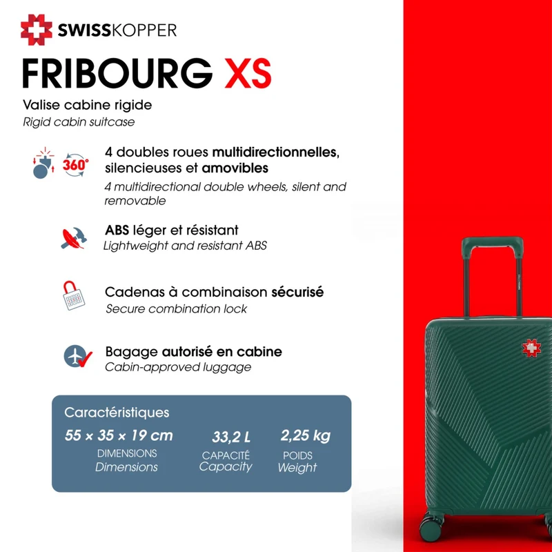 Hartschalenhandgepäck XS FRIBOURG