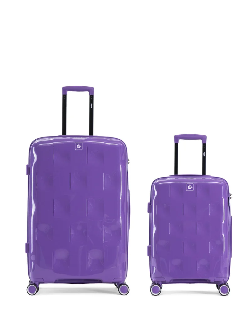 2er-Pack Hartschalenkoffer: Großer Koffer und Handgepäck AQUILA
