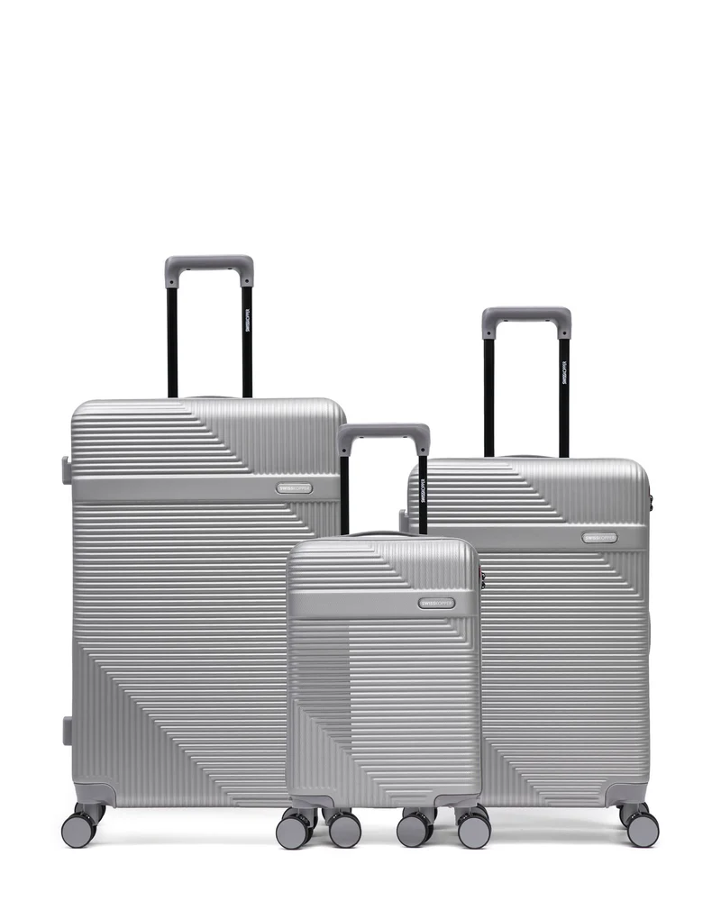 3er-Pack Hartschalenkoffer: Großer Koffer, mittelgroßer Koffer und Handgepäck XS WOHLEN