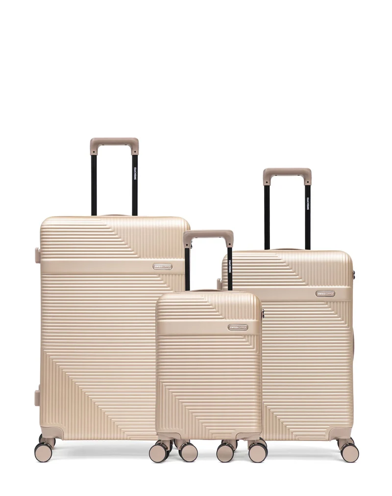 3er-Pack Hartschalenkoffer: Großer Koffer, mittelgroßer Koffer und Handgepäck XS WOHLEN