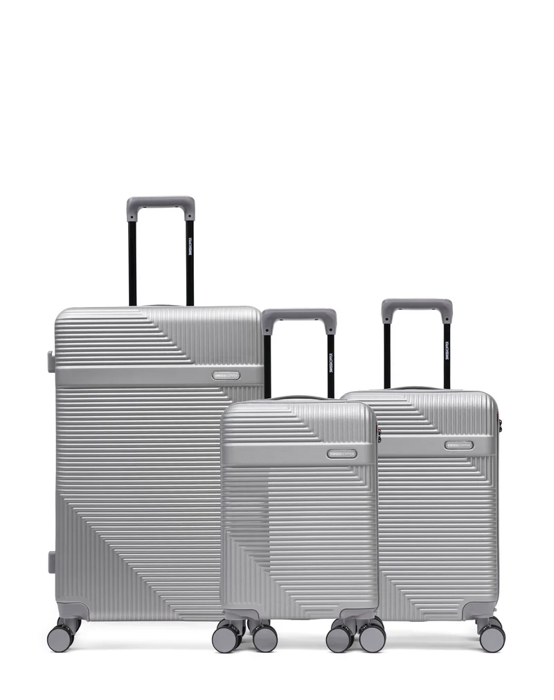 3er-Pack Hartschalenkoffer: Großer Koffer, Handgepäck und Handgepäck XS WOHLEN