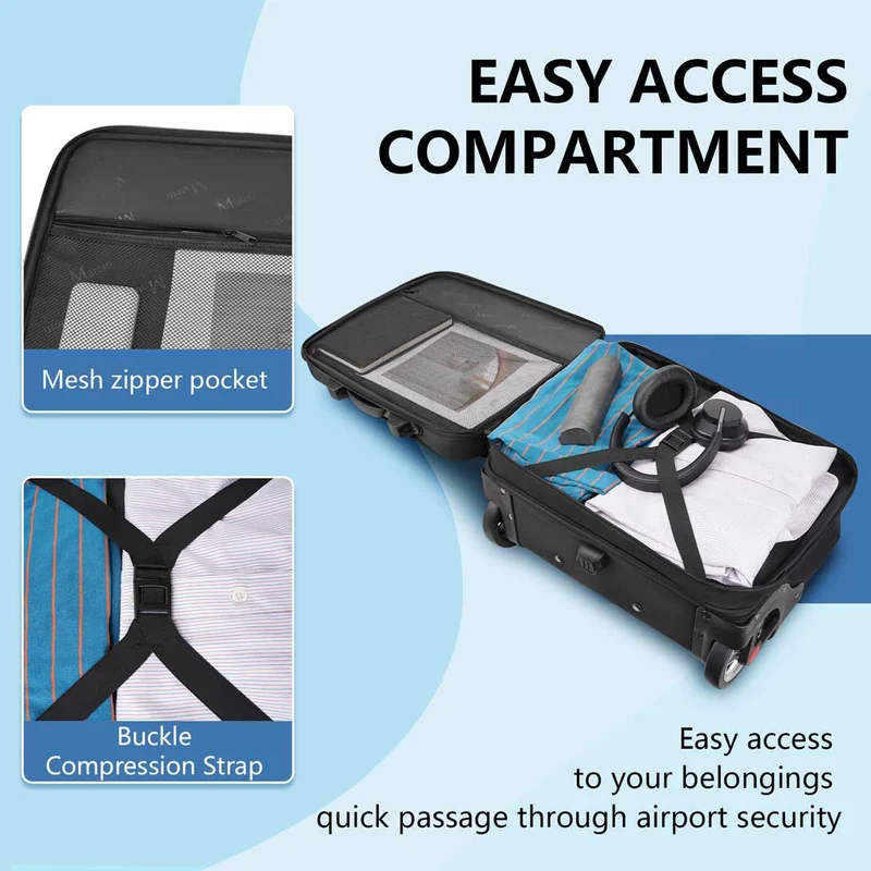 Business Travel Rolling Briefcase