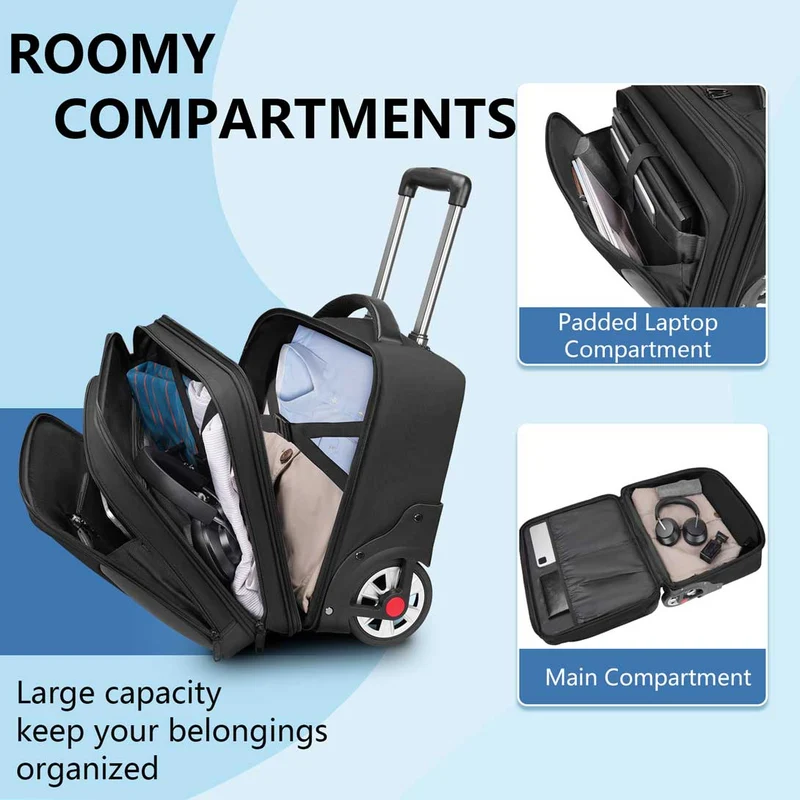 Business Travel Rolling Briefcase