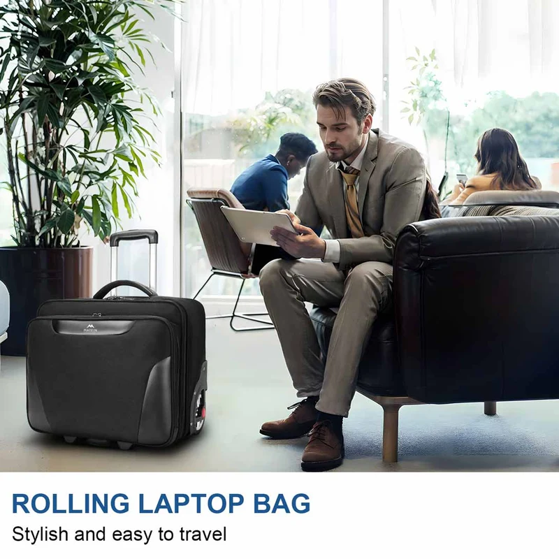 Business Travel Rolling Briefcase