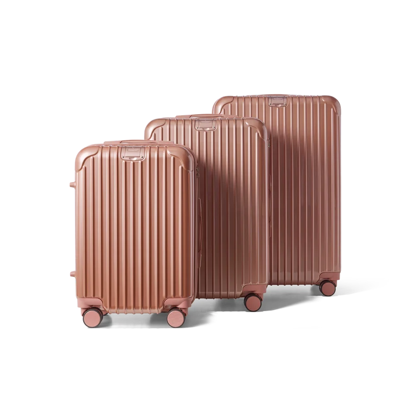Kofferset 3 delig Rose Gold | S / M / L