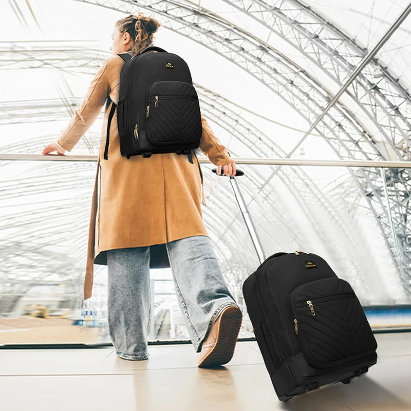 Carry On Backpack with Wheels