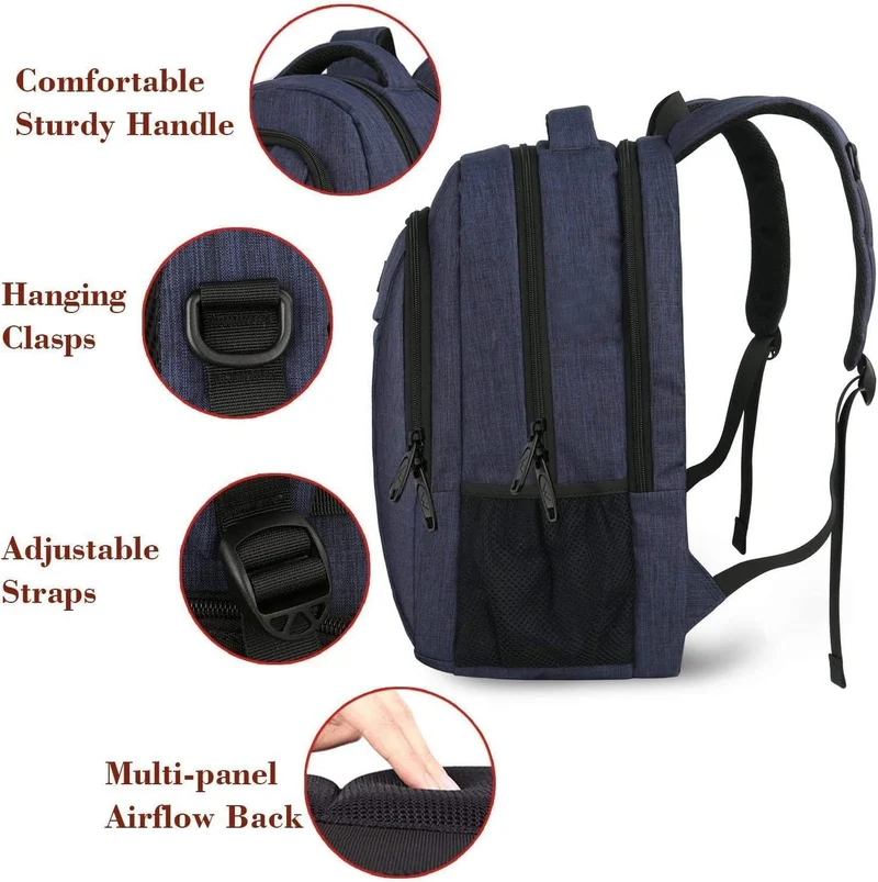 Blue Mlassic Travel Laptop Backpack