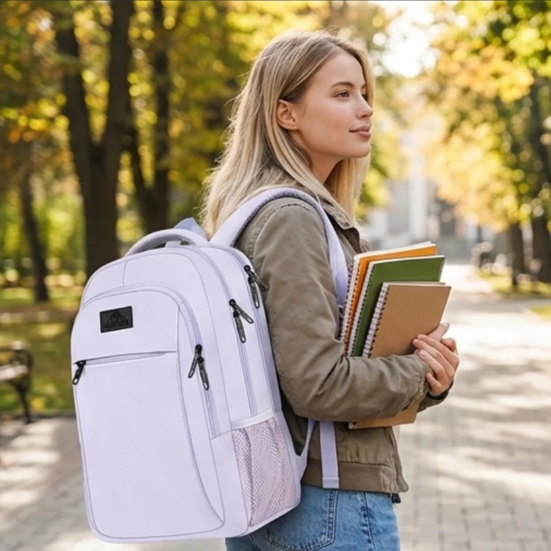 Lavender Purple Mlassic Travel Laptop Backpack