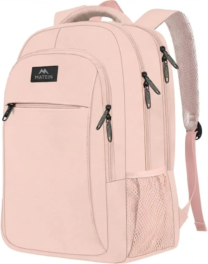 Light Pink Mlassic Travel Laptop Backpack