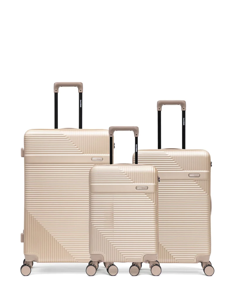 3er-Pack Hartschalenkoffer: Großer Koffer, mittelgroßer Koffer und Handgepäck WOHLEN