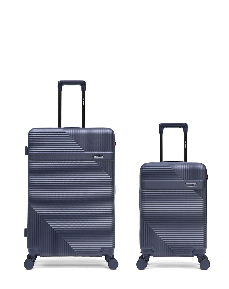 2er-Pack Hartschalenkoffer: Großer Koffer und Handgepäck WOHLEN