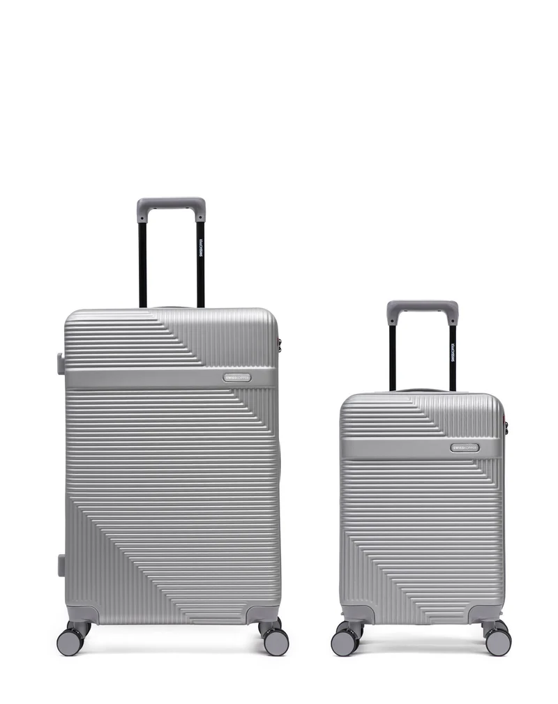2er-Pack Hartschalenkoffer: Großer Koffer und Handgepäck WOHLEN