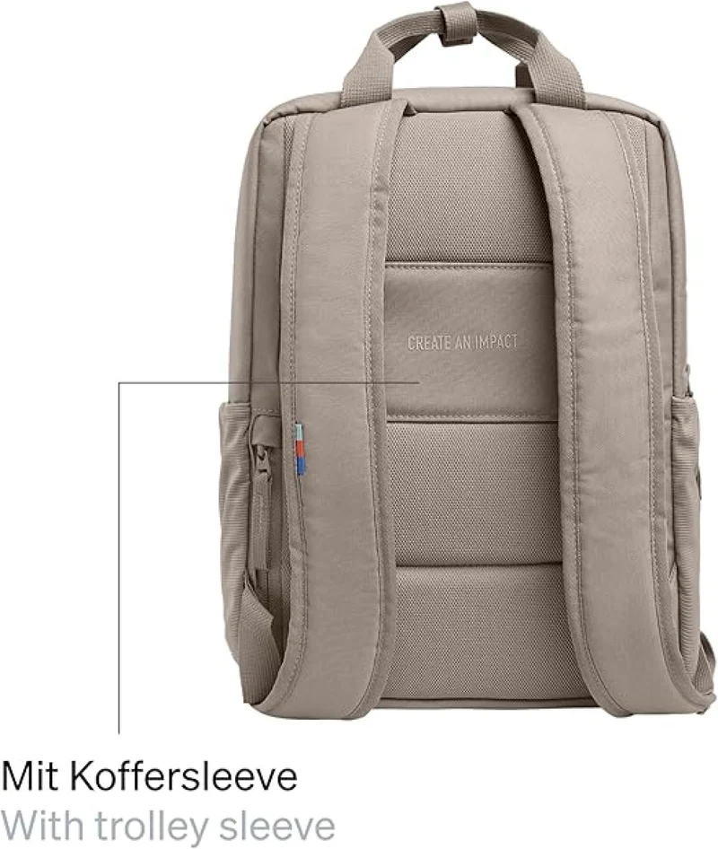 GOT BAG Rucksack Daypack 2.0 aus Ocean Impact Plastic | Laptop Rucksack mit 14" Laptopfach | 11L Füllvolumen Handgepäck Rucksack scallop