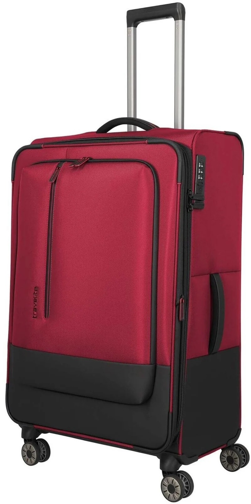 Travelite CROSSLITE Trolley 4w L exp. Weichgepäckkoffer rot