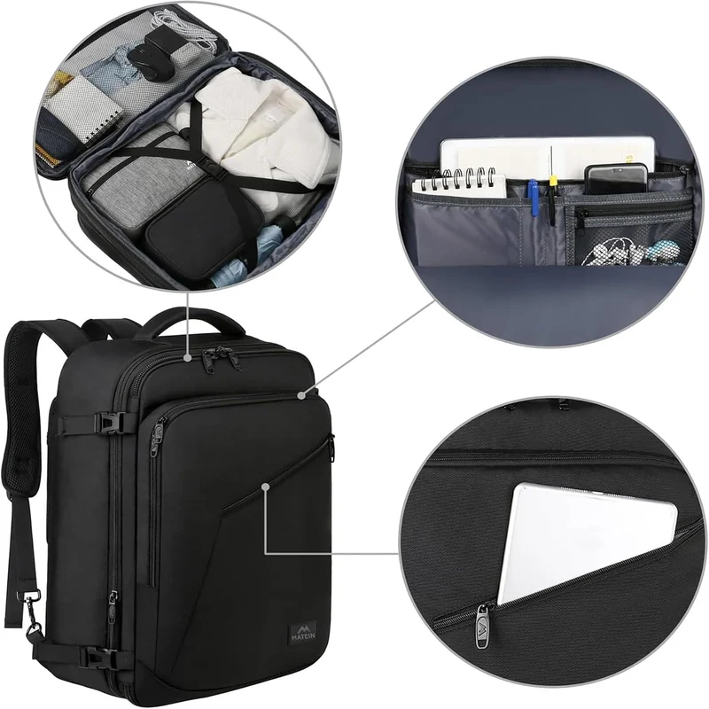 MATEIN Mochila 40x30x20, Mochila Viaje Cabina Avion 40x30x20 para Ryanair