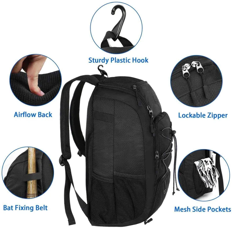 Baseball Bat Backpack (8 Colors)