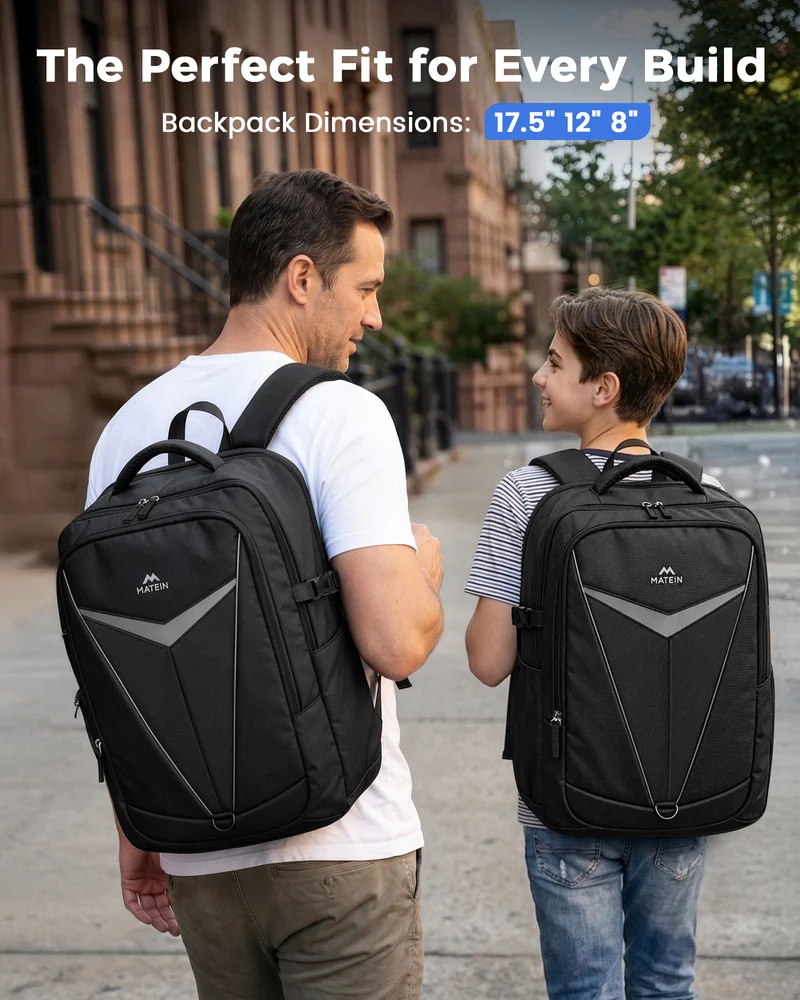 MATEIN 3-in-1 15 Inch Laptop Backpack with Tech Pouch