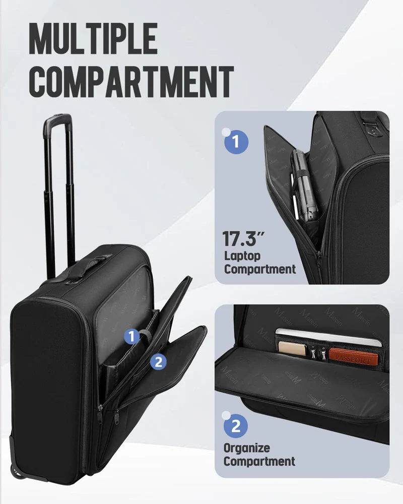 MATEIN Wheeled Garment Bag with Packing Cubes
