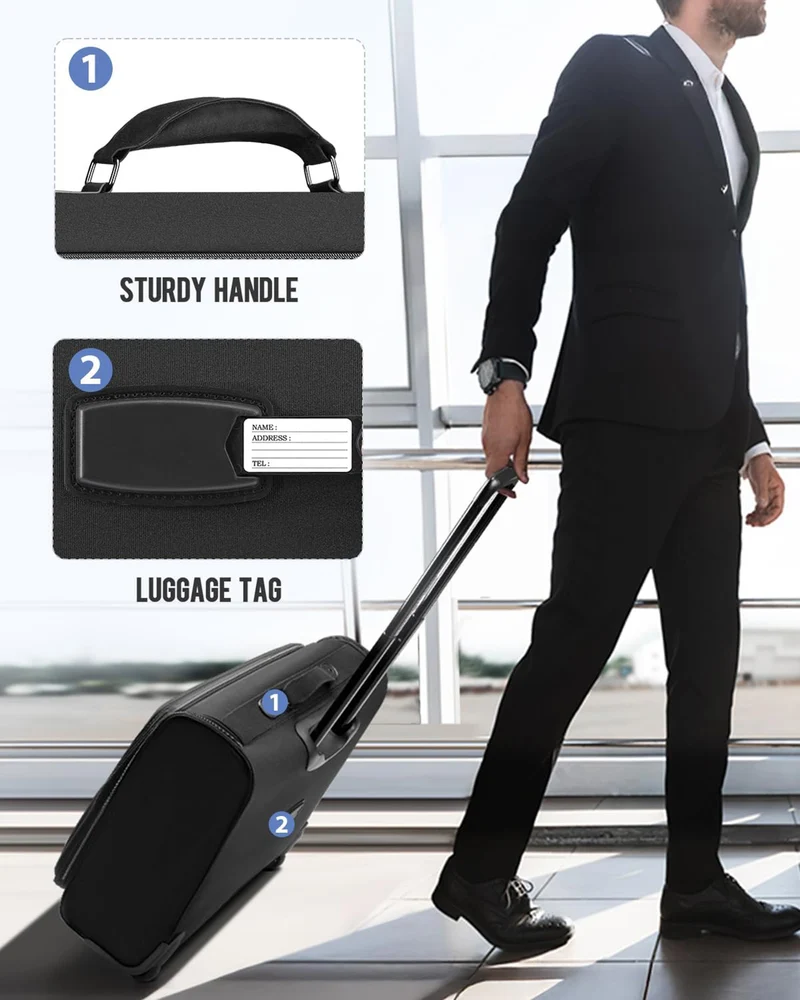 MATEIN Wheeled Garment Bag with Packing Cubes