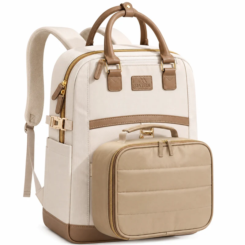 MATEIN Women Lunch Box Laptop Backpack