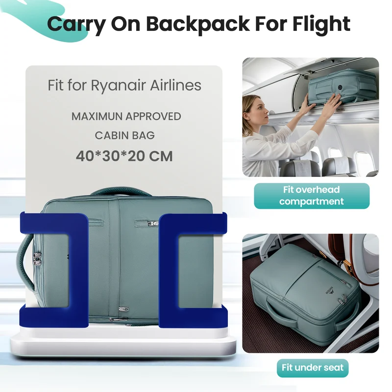 TSA Travel Backpack Cabin with Wet Pocket