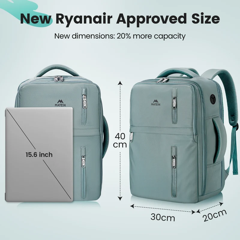 TSA Travel Backpack Cabin with Wet Pocket