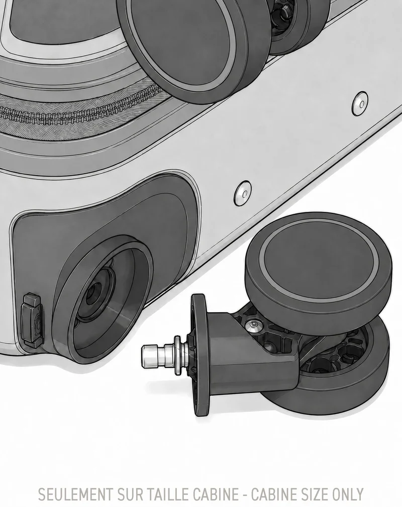2er-Pack Hartschalenkoffer: Mittelgroßer Koffer und Handgepäck SEATTLE